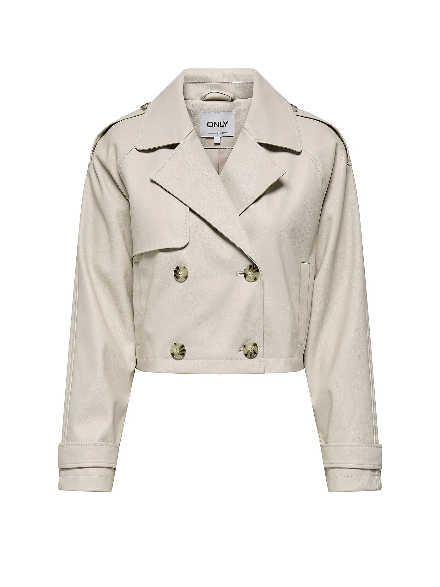 ONLY | Jacke in Lederoptik ONLAMIA | beige